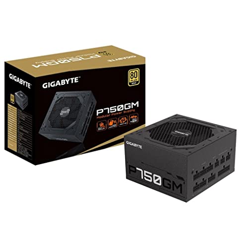 Netzteil Gigabyte 750W P750GM, GP-P750GM, schwarz, Einheitsgröße von Gigabyte
