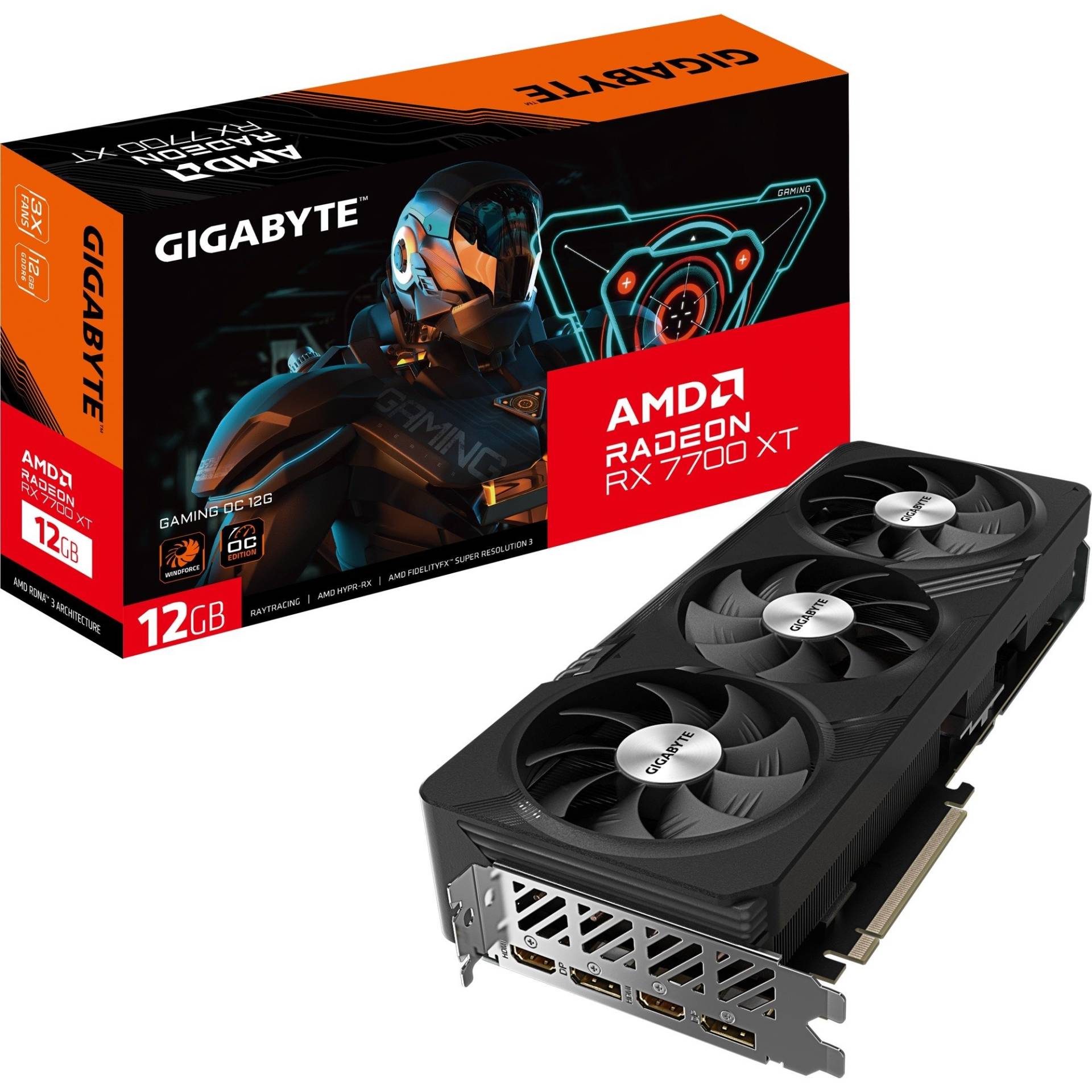 Radeon RX 7700 XT GAMING OC 12G, Grafikkarte von Gigabyte