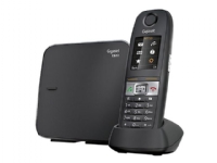 Gigaset E630, DECT-Telefon, Freisprecheinrichtung, 200 Eintragungen, Anrufer-Identifikation, Schwarz von Gigaset Communications