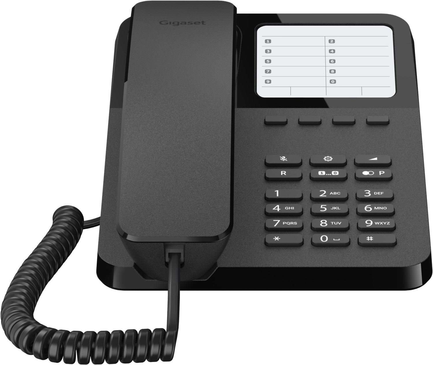 DESK 400 Schnurgebundenes Telefon schwarz von Gigaset