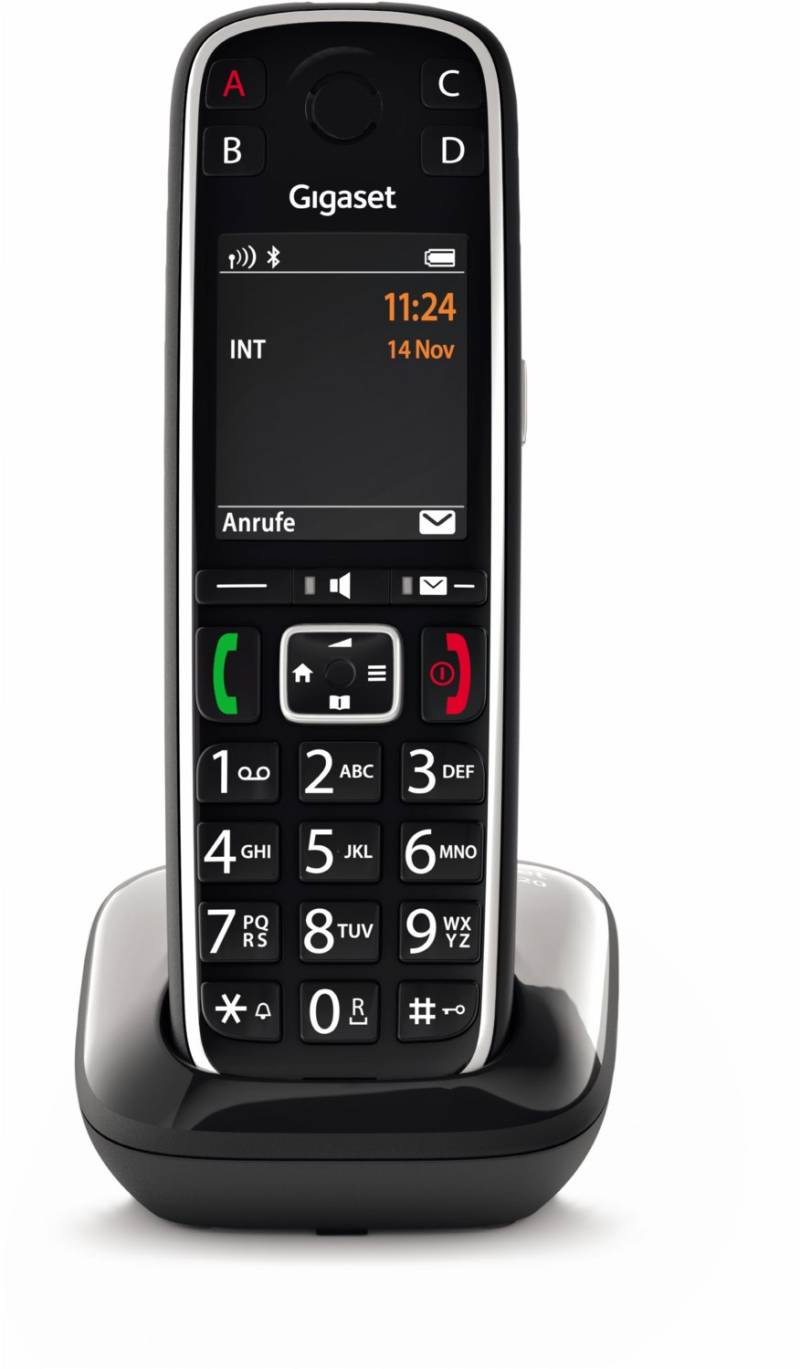 E720 Schnurlostelefon schwarz von Gigaset