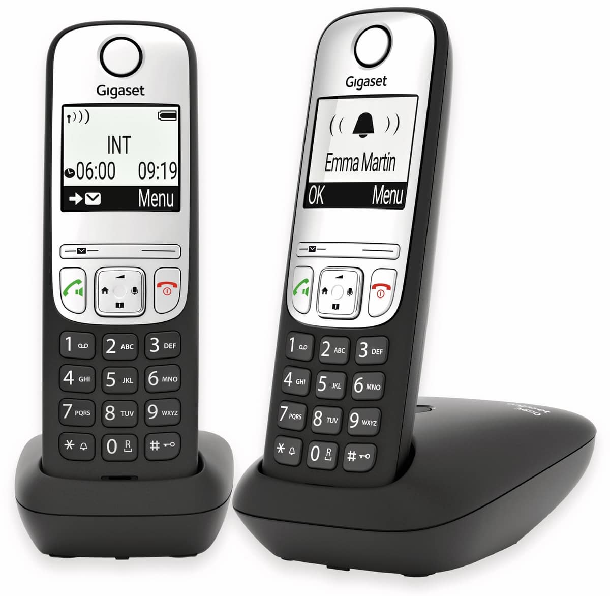 GIGASET DECT-Telefon A690 Duo, schwarz von Gigaset