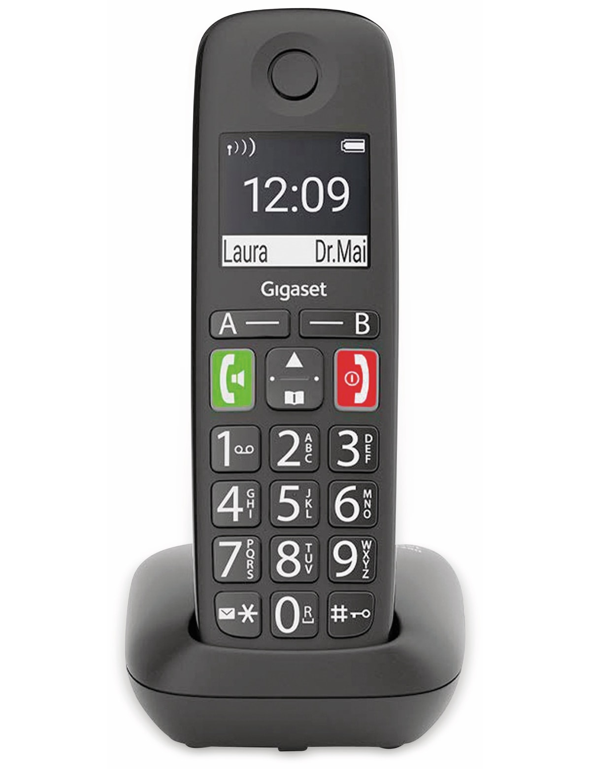 GIGASET DECT-Telefon E290, schwarz GIGASET DECT-Telefon E290, schwarz von Gigaset