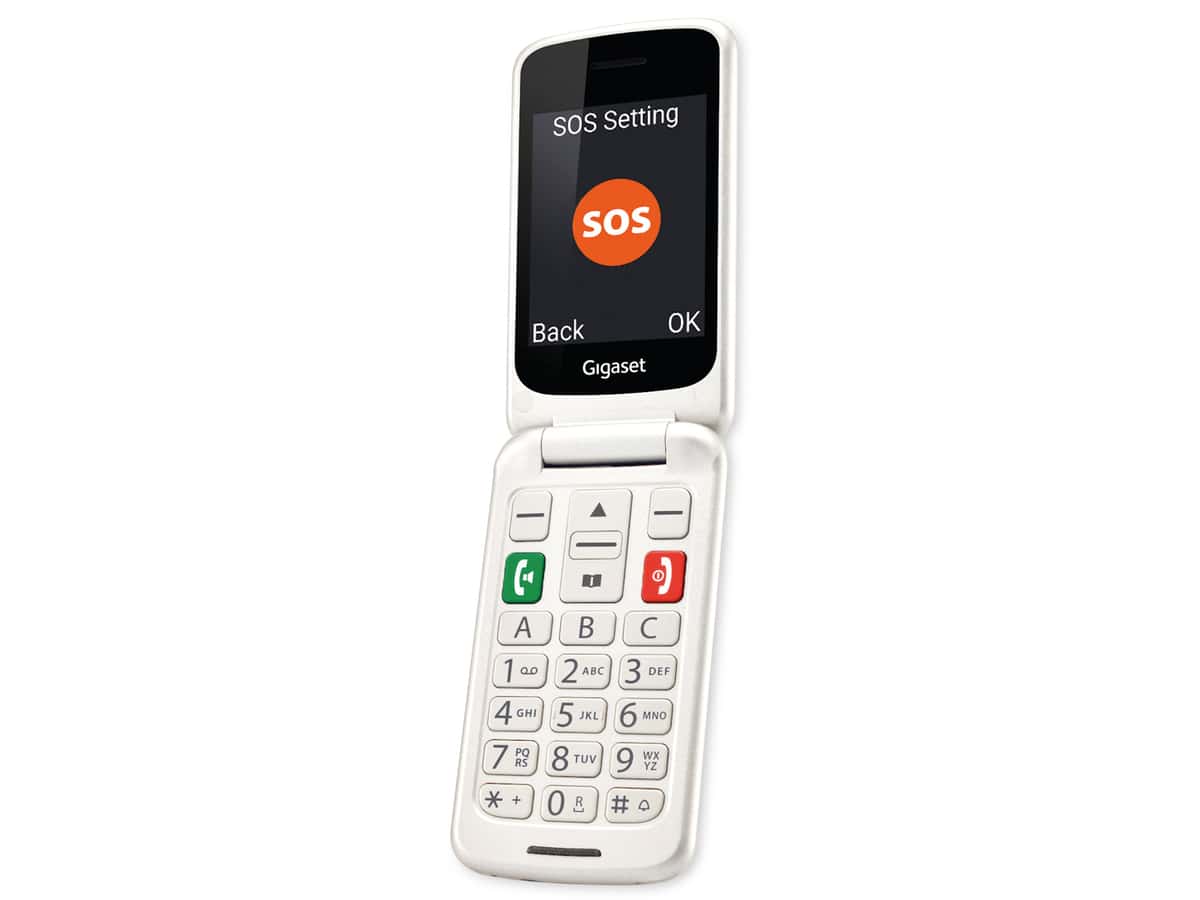 GIGASET Handy GL590, Dual-SIM, pearl white von Gigaset