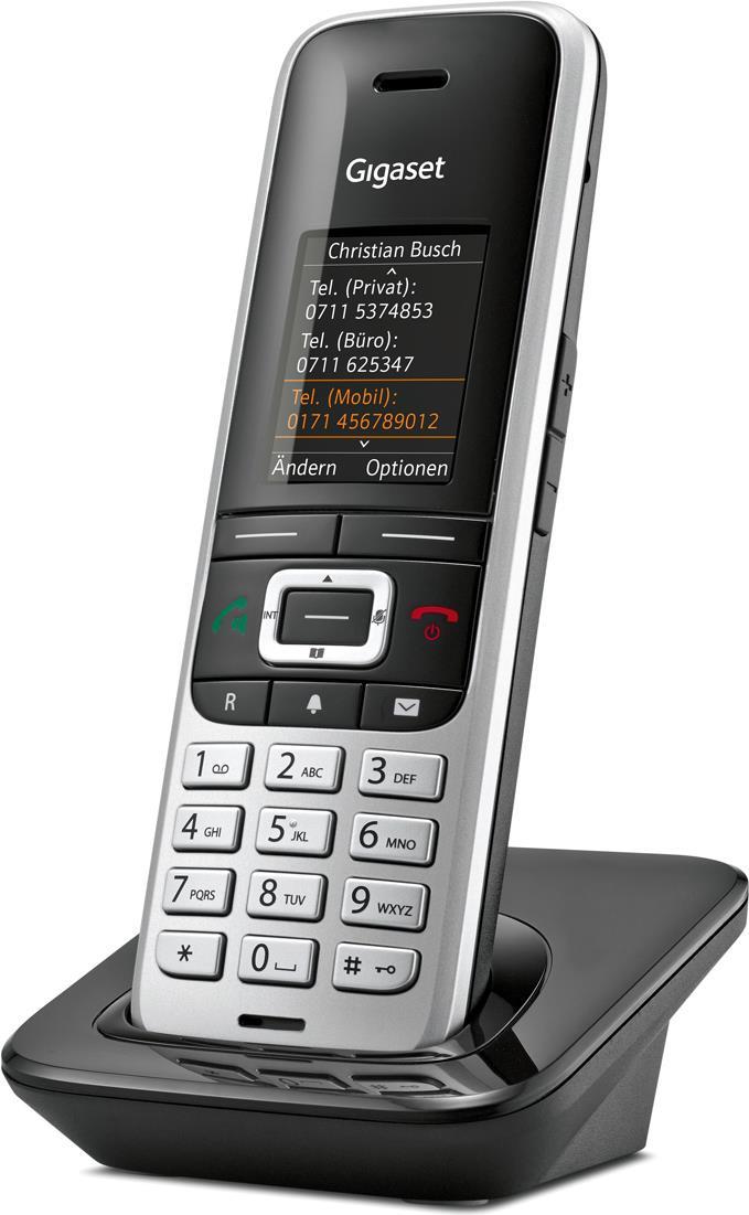GIGASET Premium 100HX 1.8  4,6 cm TFT Farbdisplay Telefonbuch Freisprechen Headset Anschluss für DECT Basisstationen und Router (S30852H2669 B111) von Gigaset