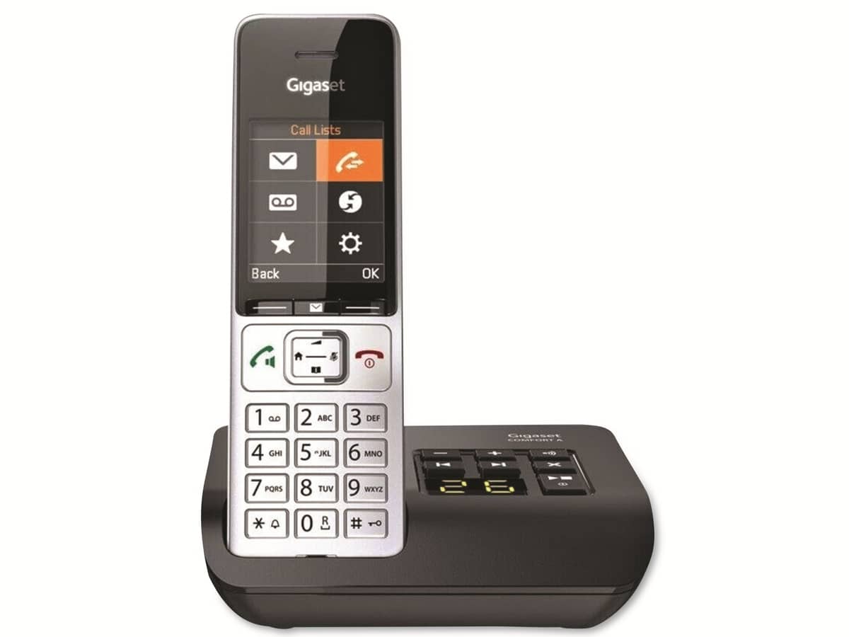 GIGASET Telefon Comfort 500A, silber-schwarz von Gigaset
