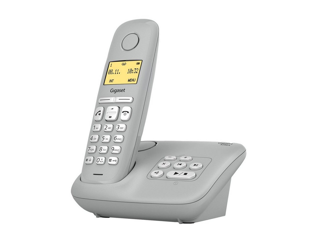 Gigaset A280A Schnurloses DECT-Telefon (Mobilteile: 1, mit Anrufbeantworter, hörgerätekompatibel) von Gigaset
