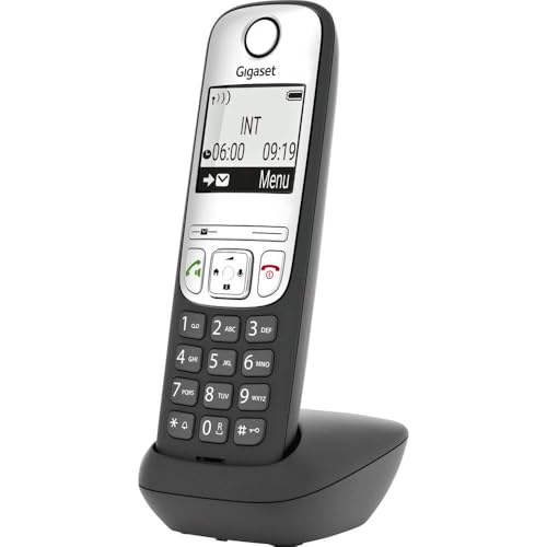 Gigaset A690HX DECT/Gap Schnurloses Telefon analog Freisprechen, für Hörgeräte kompatibel Schwarz Gigaset A690HX DECT/Gap Schnurloses Telefon analog Freisprechen, für Hörgeräte kompatibel Schwarz von Gigaset