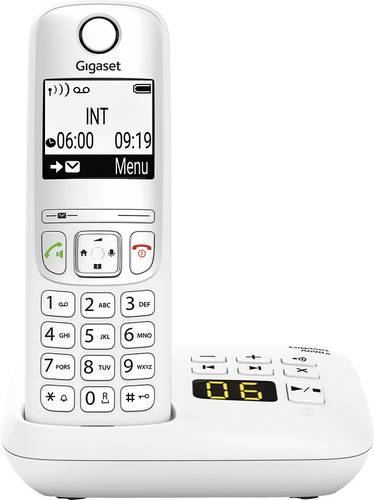 Gigaset A690A DECT/GAP Schnurloses Telefon analog Anrufbeantworter Weiß von Gigaset