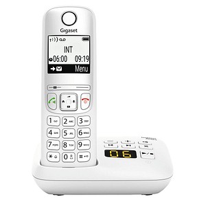Gigaset A690A Schnurloses Telefon mit Anrufbeantworter weiß von Gigaset
