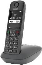 Gigaset AE690 - Analoges/DECT-Telefon - Kabelloses Mobilteil - Freisprecheinrichtung - 100 Eintragungen - Anrufer-Identifikation - Anthrazit (S30852-H2810-B133) von Gigaset