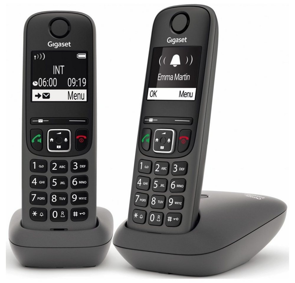 Gigaset AE690 Duo - Telefon - schwarz Schnurloses Mobilteil Gigaset AE690 Duo - Telefon - schwarz Schnurloses Mobilteil von Gigaset