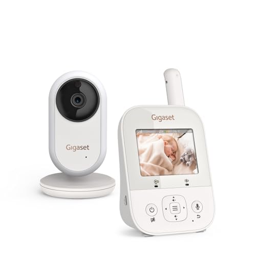 Gigaset Baby 300 Video – Video-Babyphone mit Zwei-Wege-Audio – sichere FHSS Technologie - 2,8“ LCD-Bildschirm - Lange Akkulaufzeit – Nachtlicht - Temperatursensor, Cream White/Warm Grey Gigaset Baby 300 Video – Video-Babyphone mit Zwei-Wege-Audio – sichere FHSS Technologie - 2,8“ LCD-Bildschirm - Lange Akkulaufzeit – Nachtlicht - Temperatursensor, Cream White/Warm Grey von Gigaset