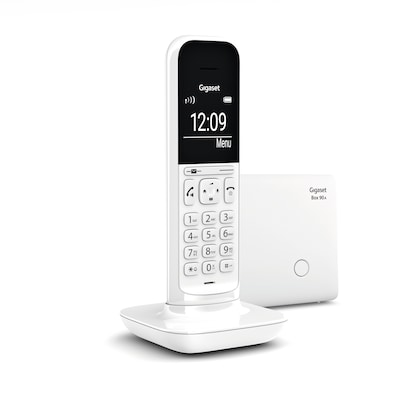 Gigaset CL390A schnurloses Festnetztelefon mit AB lucent white S30852-H2922-B102 von Gigaset