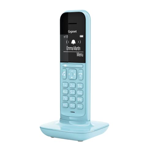 Gigaset CL390HX - Design DECT-Mobilteil mit Ladeschale - Fritzbox-kompatibel - Schnurloses Telefon für Router und DECT-Basis - Direktwahlfunktion - Schutz vor unerwünschten Anrufen, purist blue von Gigaset