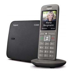 Gigaset CL660 Schnurloses DECT-Telefon (Mobilteile: 1, Weckfunktion, Freisprechen) von Gigaset