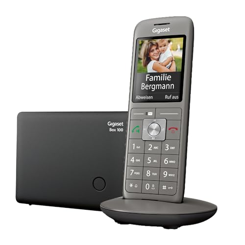 Gigaset CL660 - Schnurloses DECT-Telefon ohne Anrufbeantworter mit großem TFT-Farbdisplay - moderne Benutzeroberfläche, schlankes Design Telefon, anthrazit-metallic [Deutsche Version] von Gigaset