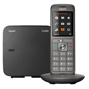 Gigaset CL660 Schnurloses Telefon anthrazit schwarz von Gigaset