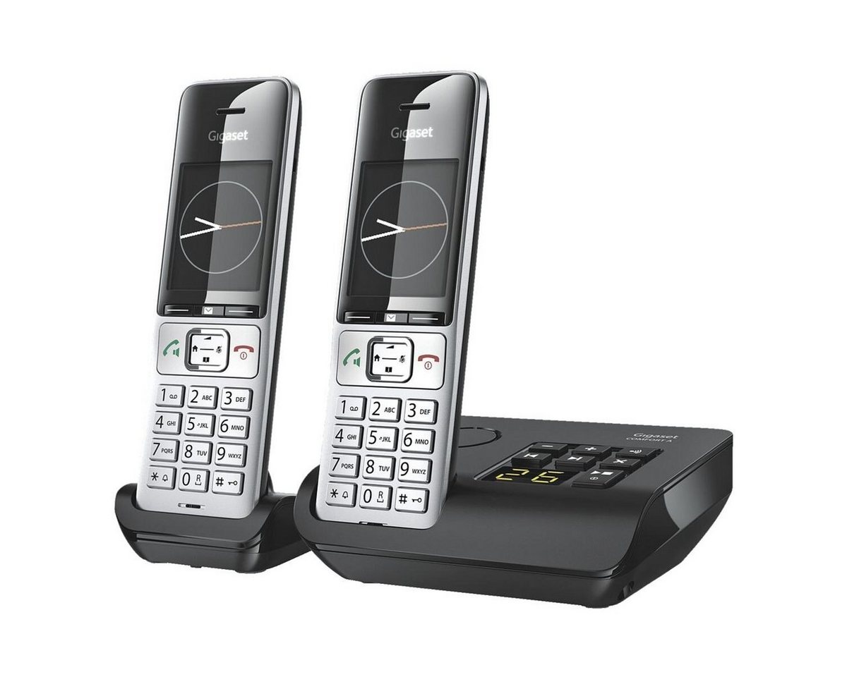 Gigaset COMFORT 500A Duo Schnurloses DECT-Telefon (Mobilteile: 2, mit integriertem AB und zusätzlichem Mobilteil) von Gigaset