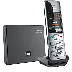 Gigaset COMFORT 500A IP Schnurloses Telefon mit Anrufbeantworter schwarz-silber von Gigaset