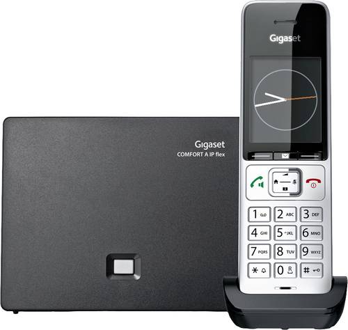 Gigaset COMFORT 500A IP flex DECT, GAP, LAN Schnurloses Telefon analog Babyphone, Freisprechen, für von Gigaset