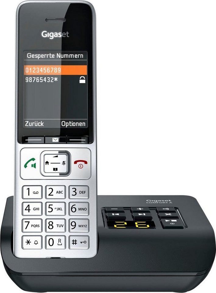 Gigaset COMFORT 500A Schnurloses DECT-Telefon (Mobilteile: 1) von Gigaset