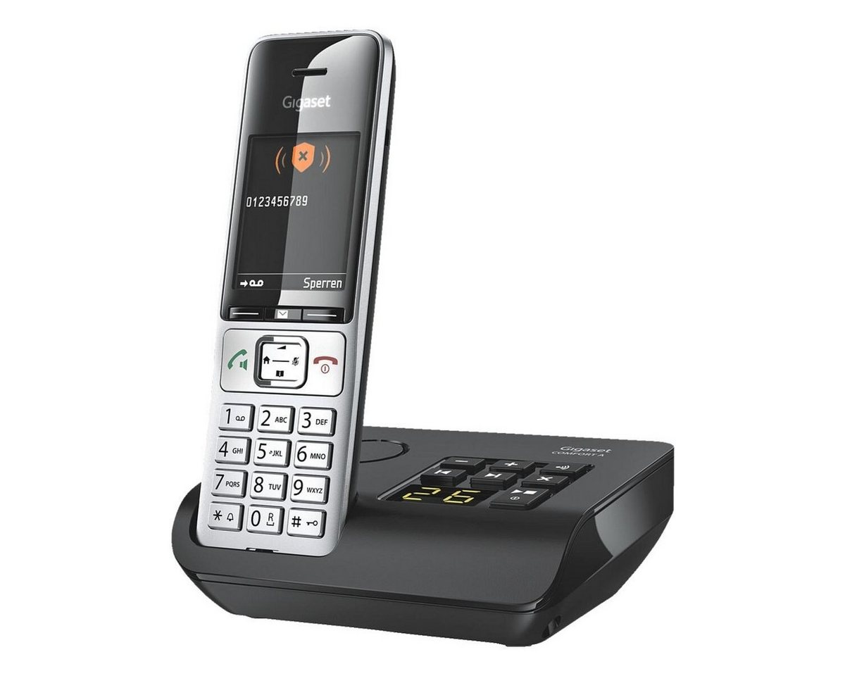 Gigaset COMFORT 500A Schnurloses DECT-Telefon (Mobilteile: 1, mit integriertem AB) von Gigaset
