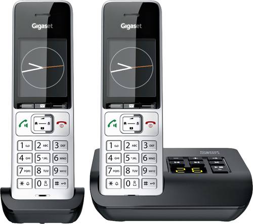 Gigaset COMFORT 500A duo DECT, GAP Schnurloses Telefon analog Babyphone, Freisprechen, für Hörger� von Gigaset