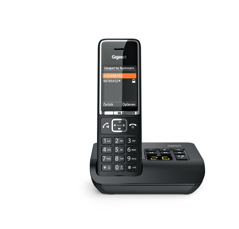 Gigaset COMFORT 550A schwarz Schnurloses Telefon Schnurloses DECT-Telefon Gigaset COMFORT 550A schwarz Schnurloses Telefon Schnurloses DECT-Telefon von Gigaset