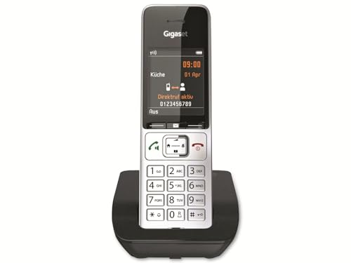 Gigaset Comfort 500 analoges Telefon, Silber/schwarz von Gigaset