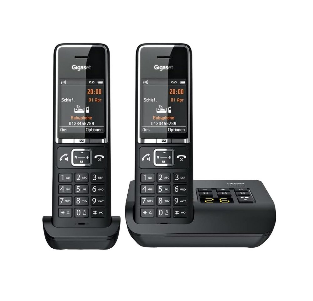 Gigaset Comfort 550A duo - Schnurloses Telefon - schwarz/chrom Schnurloses DECT-Telefon Gigaset Comfort 550A duo - Schnurloses Telefon - schwarz/chrom Schnurloses DECT-Telefon von Gigaset