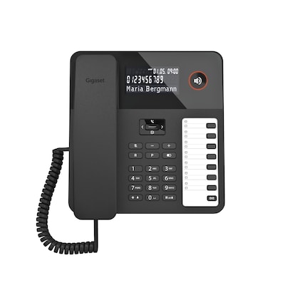 Gigaset Desk 600 schnurgebundenes Festnetztelefon schwarz Gigaset Desk 600 schnurgebundenes Festnetztelefon schwarz von Gigaset