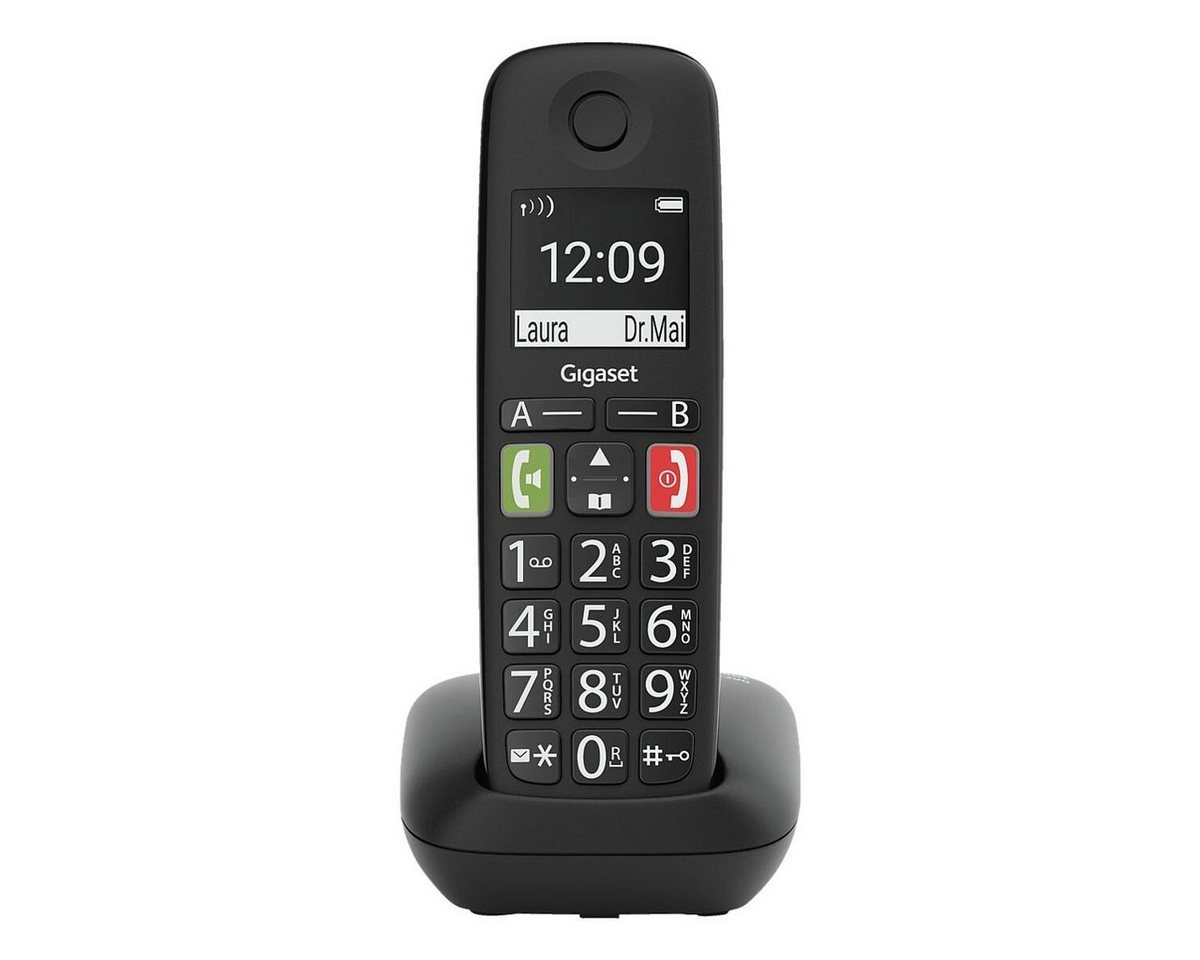 Gigaset E290 Schnurloses DECT-Telefon (mit extra großen, beleuchteten Tasten) von Gigaset