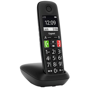 Gigaset E290 Schnurloses Telefon schwarz Gigaset E290 Schnurloses Telefon schwarz von Gigaset