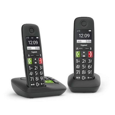 Gigaset E290A Duo Großtastentelefon schwarz Gigaset E290A Duo Großtastentelefon schwarz von Gigaset