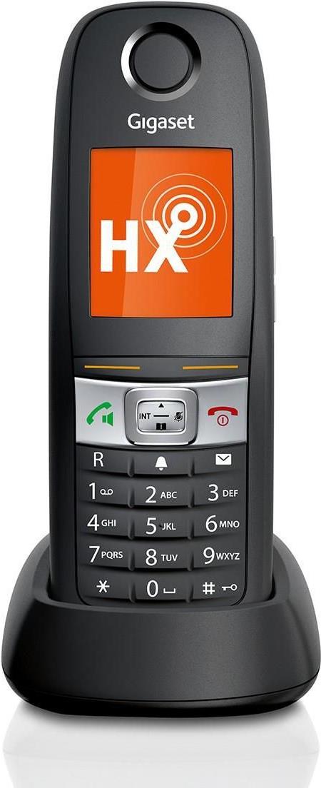 Gigaset E630HX - Schnurloses Erweiterungshandgerät mit Rufnummernanzeige - DECTGAP - SIP, RTP - Schwarz Gigaset E630HX - Schnurloses Erweiterungshandgerät mit Rufnummernanzeige - DECTGAP - SIP, RTP - Schwarz von Gigaset