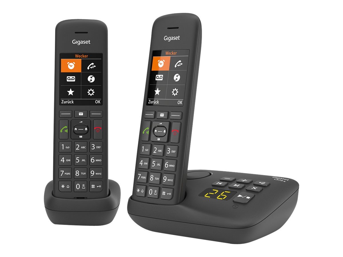 Gigaset GIGASET C575A Duo schwarz schnurlos analog DECT 2 Mobilteile TFT-Fa... Festnetztelefon Gigaset GIGASET C575A Duo schwarz schnurlos analog DECT 2 Mobilteile TFT-Fa... Festnetztelefon von Gigaset