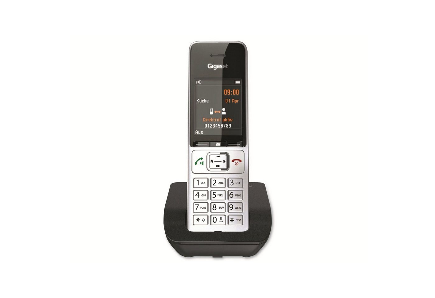 Gigaset GIGASET Telefon Comfort 500, silber-schwarz Schnurloses Mobilteil Gigaset GIGASET Telefon Comfort 500, silber-schwarz Schnurloses Mobilteil von Gigaset