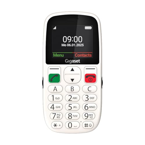 Gigaset GL395 Mobiltelefon – einfache Bedinung für Senioren, große Tasten & SOS-Notruftaste – Staub- & spritzwassergeschützt IP44 Schutzklasse – ohne Vertrag – 2,2 Zoll TFT-Farbdisplay, Pearl White Gigaset GL395 Mobiltelefon – einfache Bedinung für Senioren, große Tasten & SOS-Notruftaste – Staub- & spritzwassergeschützt IP44 Schutzklasse – ohne Vertrag – 2,2 Zoll TFT-Farbdisplay, Pearl White von Gigaset