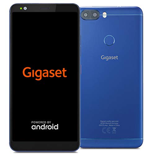 Gigaset GS370 Plus Smartphone ohne Vertrag (14,47 cm (5,7 Zoll HD+) Display, 64GB Speicher, Android 8.1 Update) brilliant blue von Gigaset