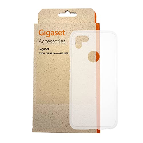 Gigaset GS5 LITE Kunststoff Case - hochwertige Schutzhülle für ihr Smartphone - Flexibler Schutz gegen Schmutz und Kratzer und Stöße - Passgenaue Aussparungen, transparent von Gigaset