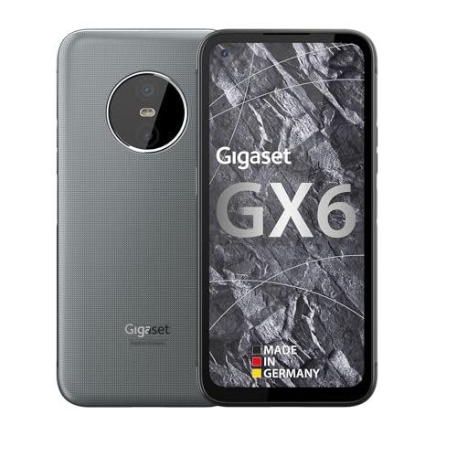 Gigaset GX6 - Outdoor Smartphone 5G - Militärstandard - staub- & wasserdicht IP68 - 6,6" FHD+ Display mit Gorilla Glass - 128GB+6GB RAM - 50MP Kamera - Schnellladen, Made in Germany, Titanium Grey Gigaset GX6 - Outdoor Smartphone 5G - Militärstandard - staub- & wasserdicht IP68 - 6,6" FHD+ Display mit Gorilla Glass - 128GB+6GB RAM - 50MP Kamera - Schnellladen, Made in Germany, Titanium Grey von Gigaset