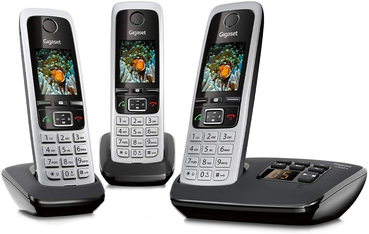 Gigaset Gigaset C430A Trio mit Anrufbeantworter Schnurloses DECT-Telefon (Mobilteile: 3) von Gigaset