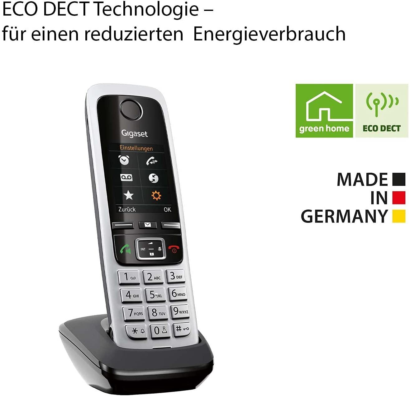 Gigaset Gigaset C430HX - DECT-Telefon schnurlos für Router-Fritzbox DECT-Telefon (Mobilteile: 1) von Gigaset