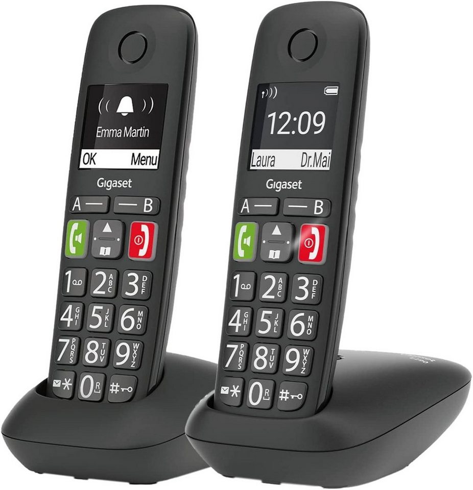 Gigaset Gigaset E290 Duo -2 Schnurlose Senioren-Telefone SOS-Notruffunktion Schnurloses DECT-Telefon Gigaset Gigaset E290 Duo -2 Schnurlose Senioren-Telefone SOS-Notruffunktion Schnurloses DECT-Telefon von Gigaset