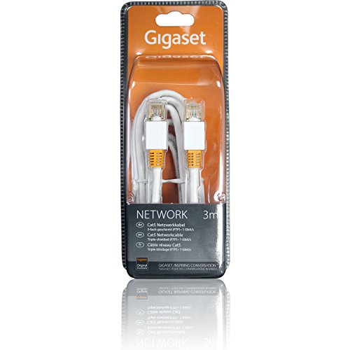 Gigaset Netzwerkkabel CAT5 / RJ45 / 1 GBit (3 Meter) von Gigaset