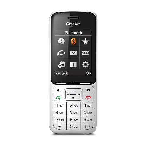 Gigaset SL450HX - DECT-Mobilteil mit Ladeschale - hochwertiges Schnurloses Telefon für Router und DECT-Basis - Bluetooth 2,0 - brillantes Farbdisplay - großes Adressbuch - EU-Version, silber von Gigaset