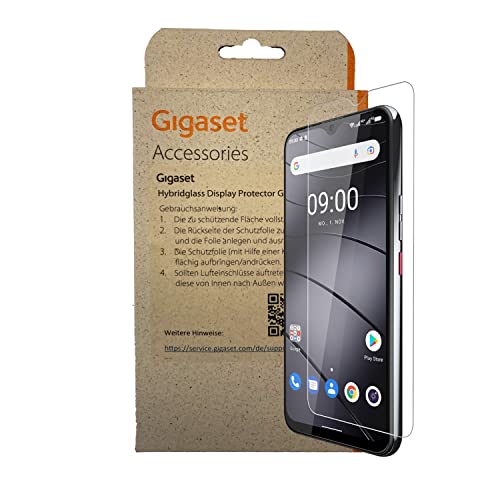 Gigaset Schutzfolie - Hybridglass Display Protector für GS5 LITE und GS5 – Display-Schutz vor Schmutz und Kratzern – Einfache Montage in wenigen Sekunden, transparent von Gigaset