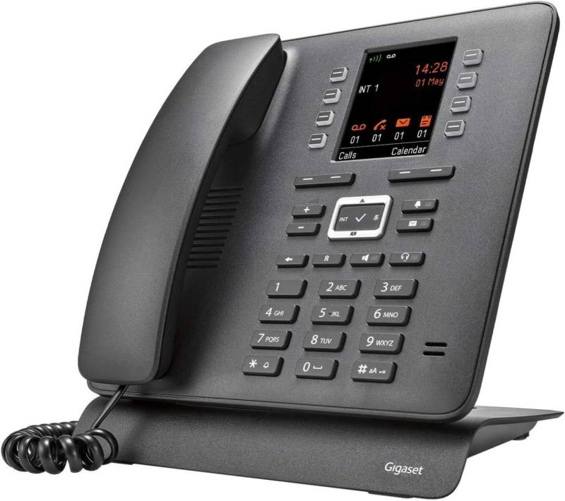 Gigaset T480HX Tischtelefon zum schnurlosen Anschluss - schwarz von Gigaset