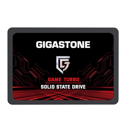 GIGASTONE SATA SSD 4TB 2,5 Zoll 3D NAND Bis zu 530MB/s interne SSD SATA III SSD Festplatte Kompatibel mit Laptop und PC Desktop Festkörper-Laufwerk 2,5" SLC Cache Performance von Gigastone
